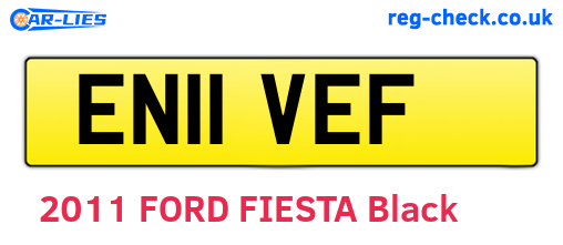 EN11VEF are the vehicle registration plates.