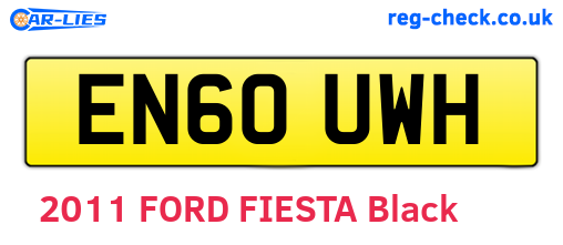 EN60UWH are the vehicle registration plates.