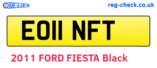 EO11NFT are the vehicle registration plates.