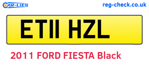 ET11HZL are the vehicle registration plates.