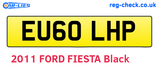 EU60LHP are the vehicle registration plates.