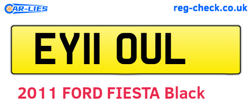 EY11OUL are the vehicle registration plates.