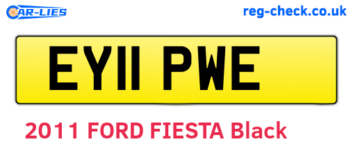 EY11PWE are the vehicle registration plates.