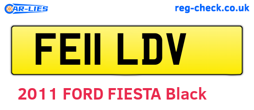 FE11LDV are the vehicle registration plates.