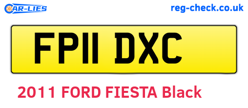 FP11DXC are the vehicle registration plates.