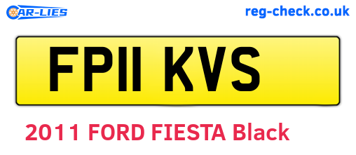 FP11KVS are the vehicle registration plates.