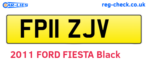 FP11ZJV are the vehicle registration plates.