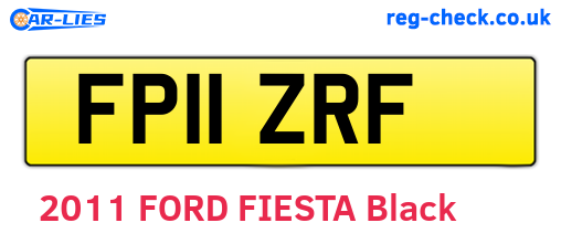 FP11ZRF are the vehicle registration plates.