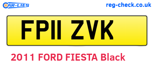 FP11ZVK are the vehicle registration plates.