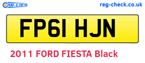 FP61HJN are the vehicle registration plates.