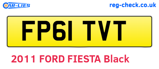 FP61TVT are the vehicle registration plates.