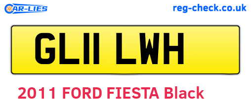 GL11LWH are the vehicle registration plates.