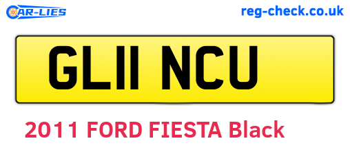 GL11NCU are the vehicle registration plates.