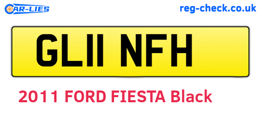 GL11NFH are the vehicle registration plates.