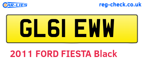 GL61EWW are the vehicle registration plates.