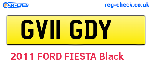 GV11GDY are the vehicle registration plates.
