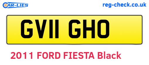 GV11GHO are the vehicle registration plates.