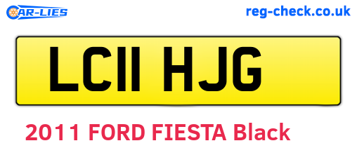 LC11HJG are the vehicle registration plates.
