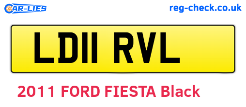 LD11RVL are the vehicle registration plates.