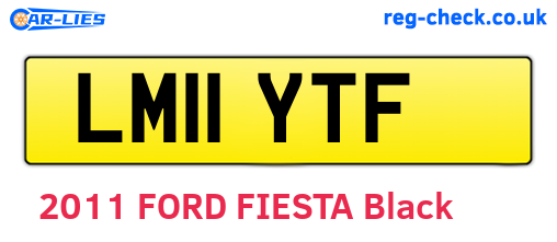 LM11YTF are the vehicle registration plates.