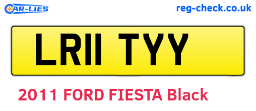 LR11TYY are the vehicle registration plates.