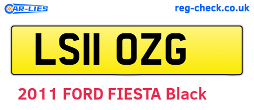 LS11OZG are the vehicle registration plates.