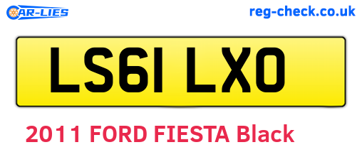 LS61LXO are the vehicle registration plates.