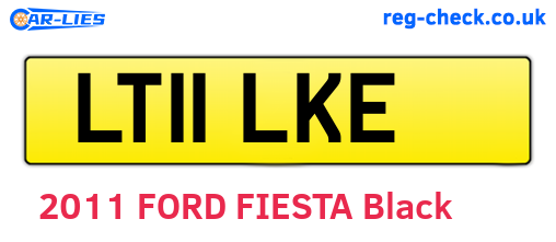 LT11LKE are the vehicle registration plates.