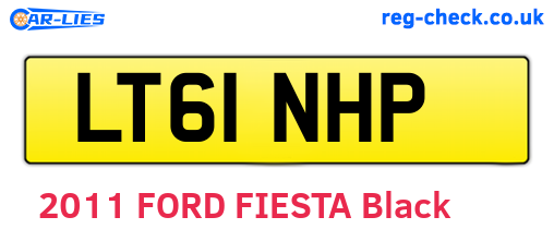 LT61NHP are the vehicle registration plates.