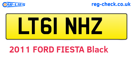LT61NHZ are the vehicle registration plates.