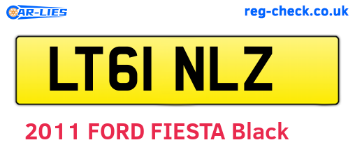 LT61NLZ are the vehicle registration plates.