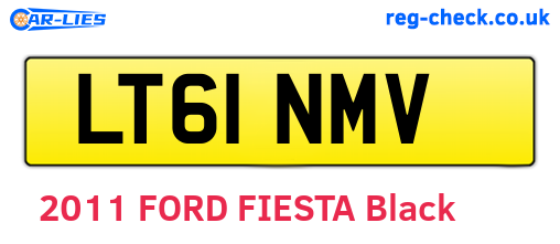 LT61NMV are the vehicle registration plates.
