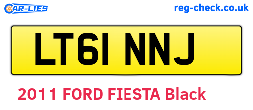 LT61NNJ are the vehicle registration plates.