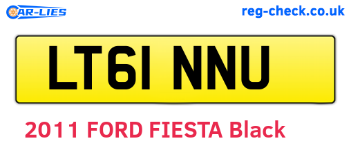 LT61NNU are the vehicle registration plates.