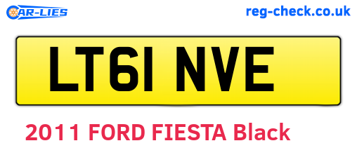 LT61NVE are the vehicle registration plates.