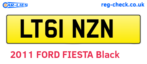 LT61NZN are the vehicle registration plates.