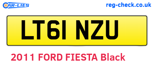 LT61NZU are the vehicle registration plates.