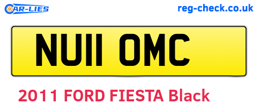NU11OMC are the vehicle registration plates.