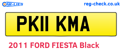 PK11KMA are the vehicle registration plates.