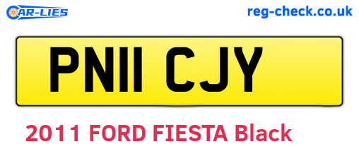 PN11CJY are the vehicle registration plates.