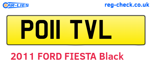 PO11TVL are the vehicle registration plates.