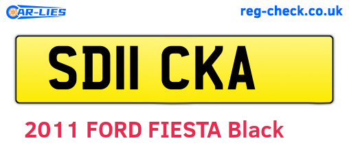 SD11CKA are the vehicle registration plates.