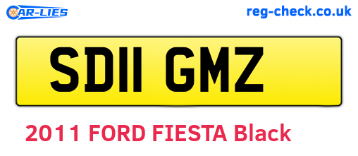 SD11GMZ are the vehicle registration plates.
