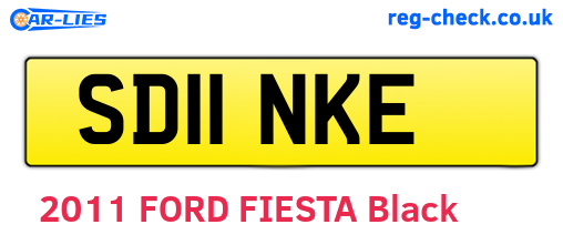 SD11NKE are the vehicle registration plates.