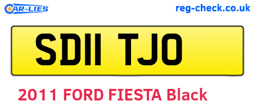 SD11TJO are the vehicle registration plates.