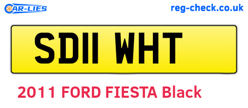 SD11WHT are the vehicle registration plates.