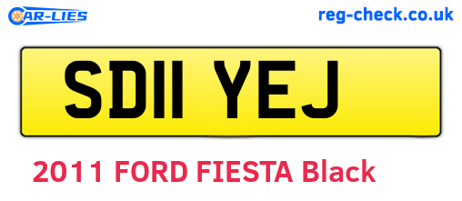 SD11YEJ are the vehicle registration plates.