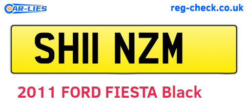 SH11NZM are the vehicle registration plates.