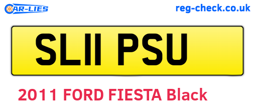 SL11PSU are the vehicle registration plates.