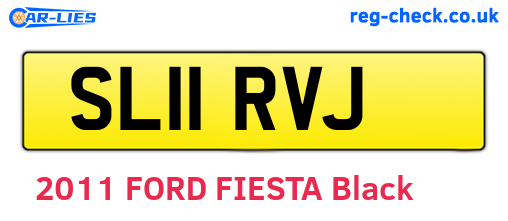 SL11RVJ are the vehicle registration plates.